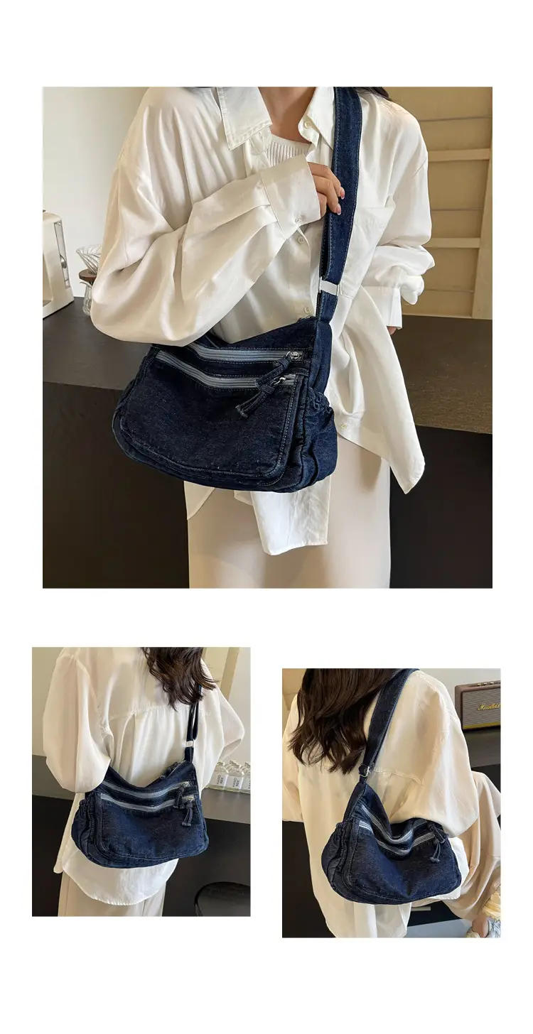 New Korean Style Multi-Pocket Crossbody Bag with Large Capacity — feature 18