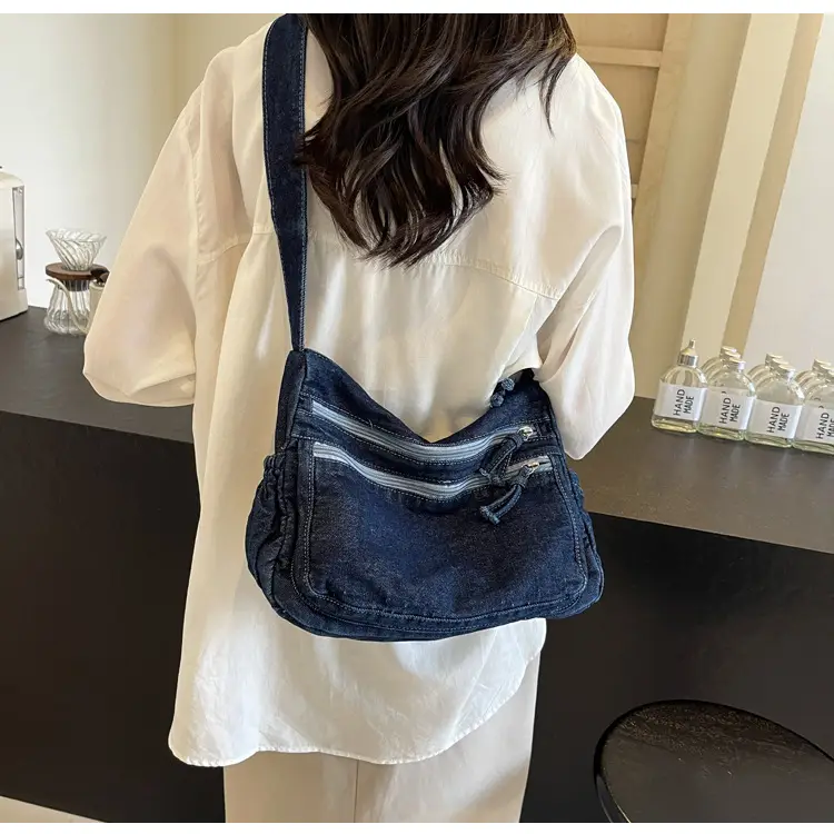 New Korean Style Multi-Pocket Crossbody Bag with Large Capacity — feature 21