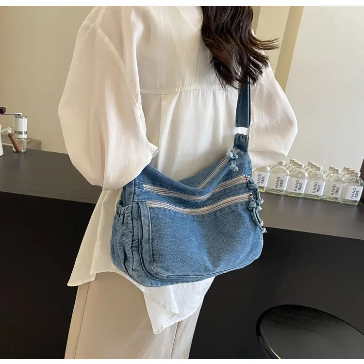 New Korean Style Multi-Pocket Crossbody Bag with Large Capacity — feature 26