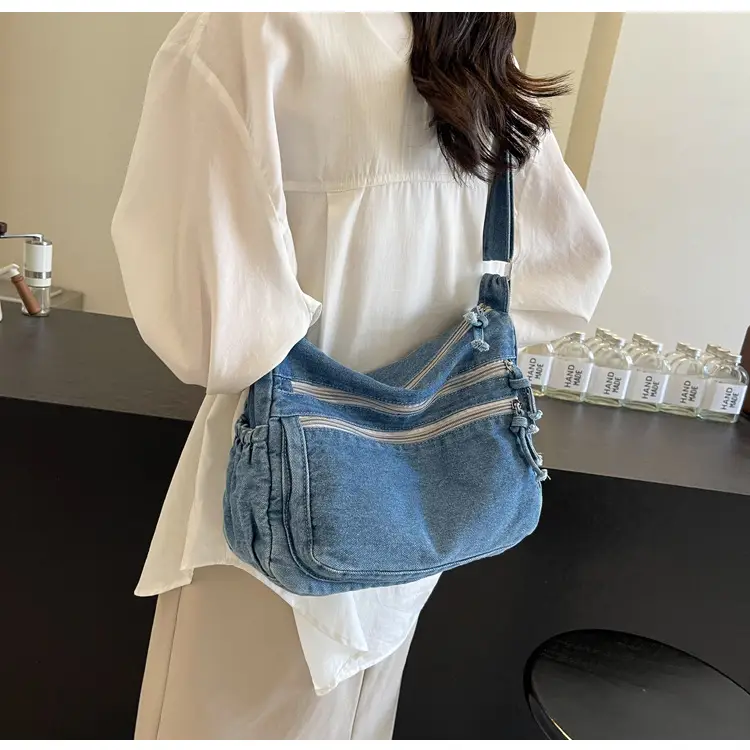 New Korean Style Multi-Pocket Crossbody Bag with Large Capacity — feature 27