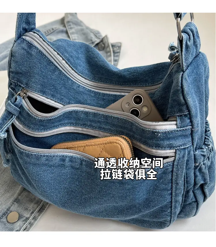 New Korean Style Multi-Pocket Crossbody Bag with Large Capacity — feature 3