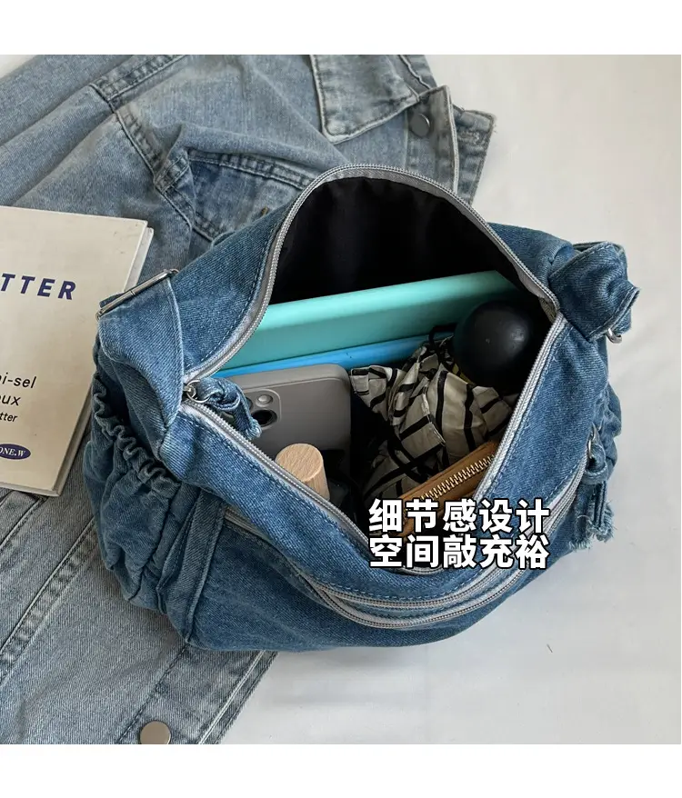 New Korean Style Multi-Pocket Crossbody Bag with Large Capacity — feature 8