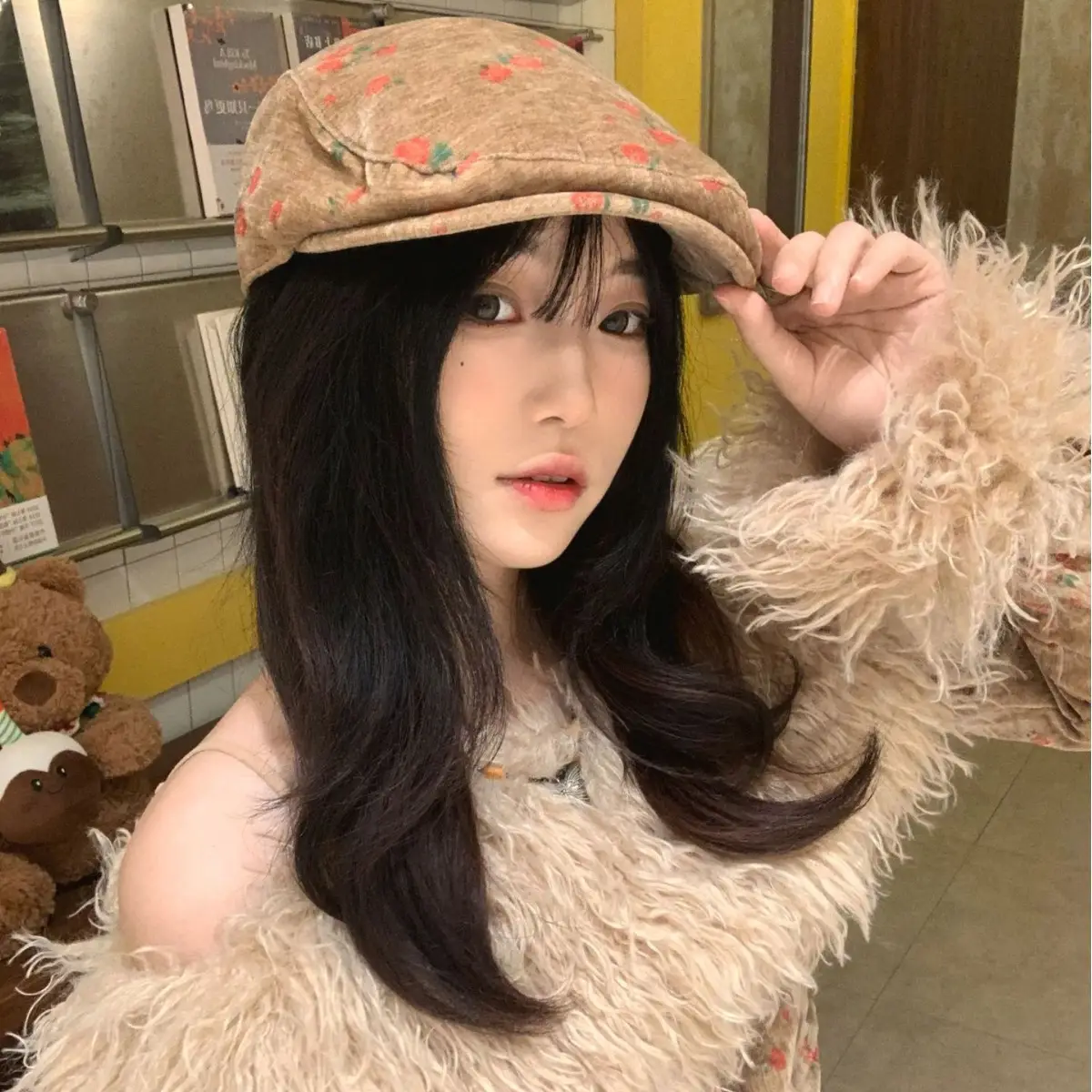 Retro Rose Forward Hat for Women Japanese Style - Image 4