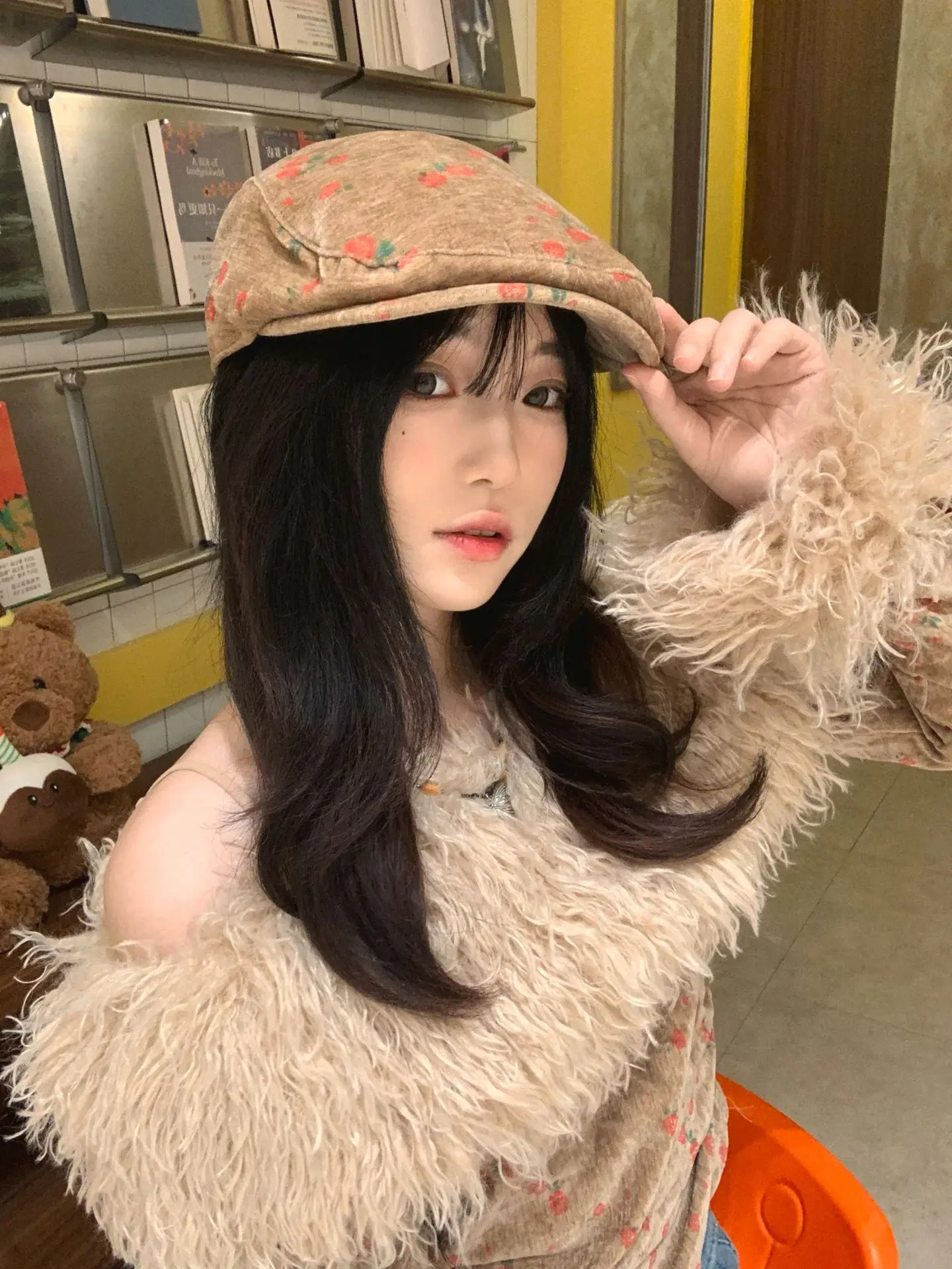 Retro Rose Forward Hat for Women Japanese Style — feature 4