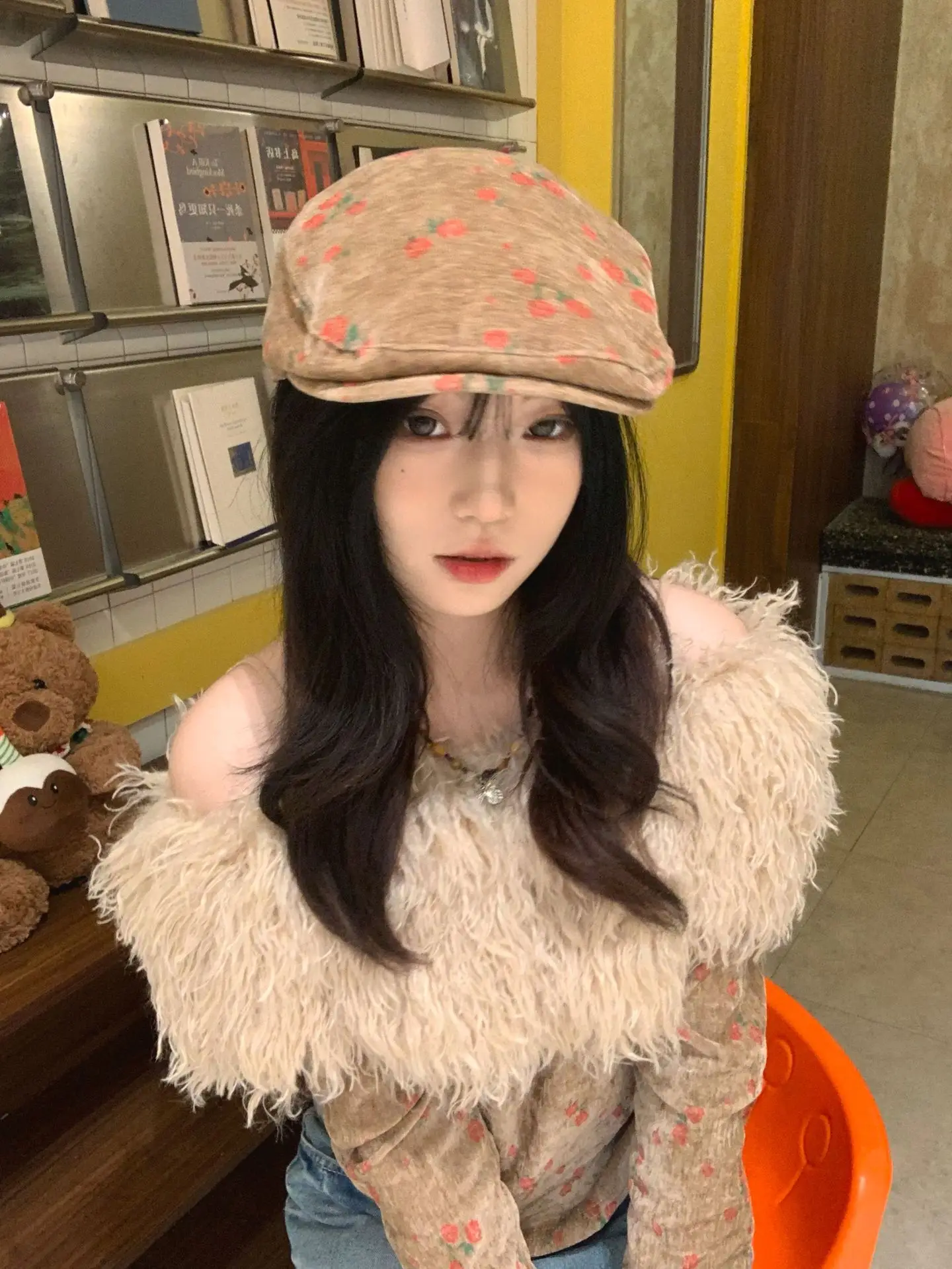 Retro Rose Forward Hat for Women Japanese Style — feature 5
