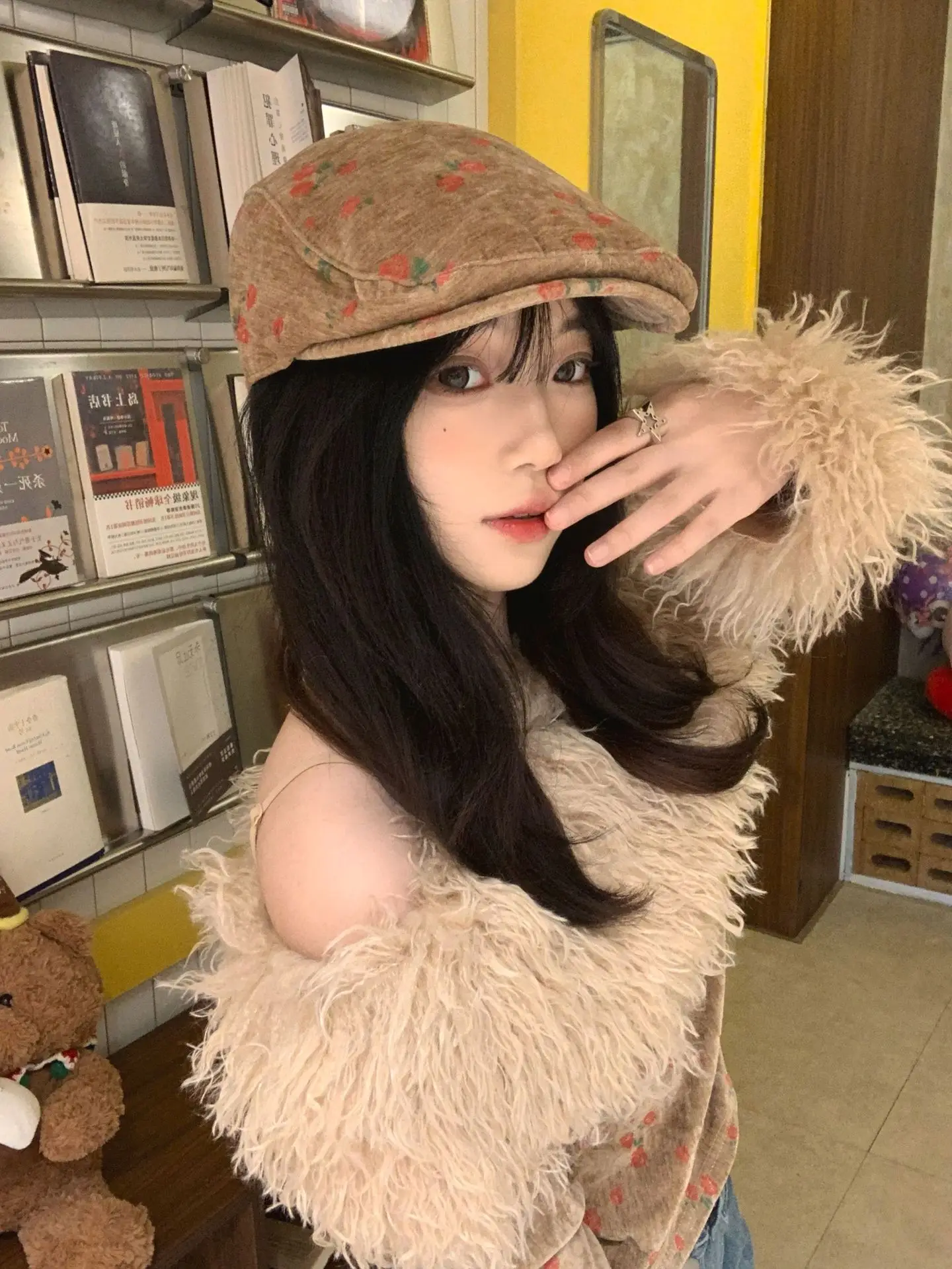 Retro Rose Forward Hat for Women Japanese Style — feature 9