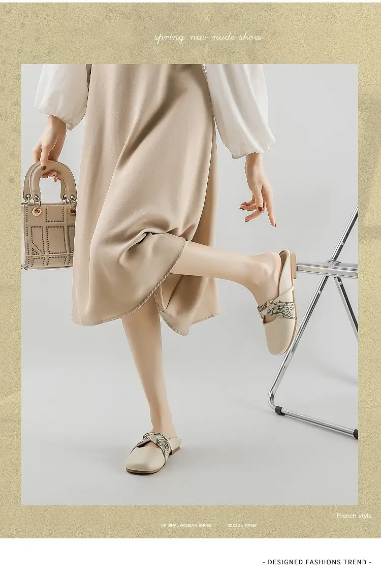 French-Style Flat Sandals for Women 2025 Summer — feature 2