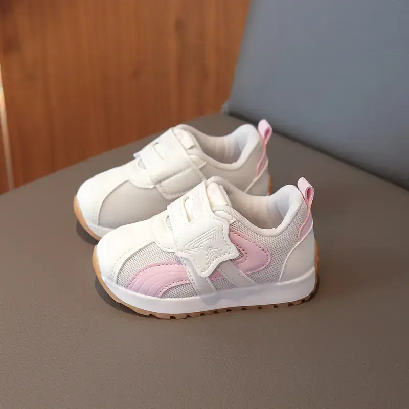 Baby Velcro Shoes White Green Spring Autumn New