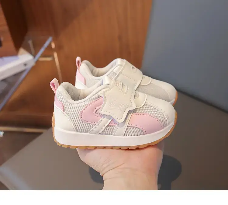 Baby Velcro Shoes White Green Spring Autumn New — feature 9