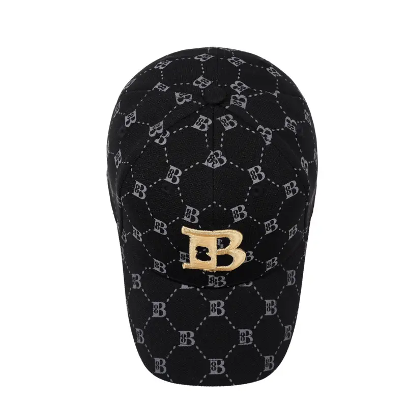 New Letter Embroidered Baseball Cap White Gold - Image 8