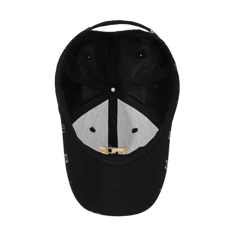 New Letter Embroidered Baseball Cap White Gold - Image 9