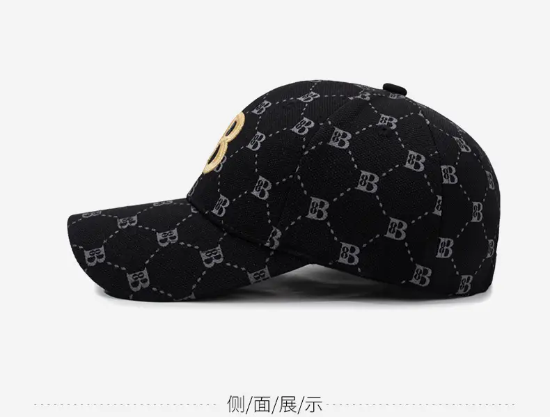 New Letter Embroidered Baseball Cap White Gold β feature 10