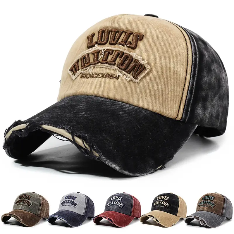 Men's Washed Cloth Baseball Cap Korean Style Outdoor Sun Protection Casual Versatile Street Spring and Autumn Sunshade Cap - Image 7