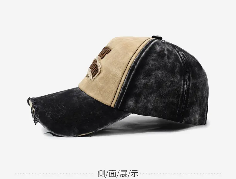 Men's Washed Cloth Baseball Cap Korean Style Outdoor Sun Protection Casual Versatile Street Spring and Autumn Sunshade Cap — feature 10