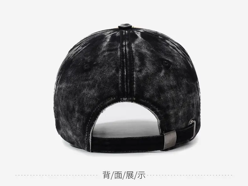 Men's Washed Cloth Baseball Cap Korean Style Outdoor Sun Protection Casual Versatile Street Spring and Autumn Sunshade Cap — feature 11