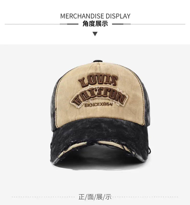 Men's Washed Cloth Baseball Cap Korean Style Outdoor Sun Protection Casual Versatile Street Spring and Autumn Sunshade Cap — feature 8