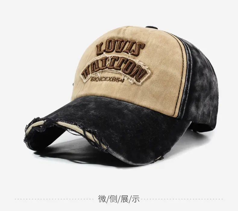 Men's Washed Cloth Baseball Cap Korean Style Outdoor Sun Protection Casual Versatile Street Spring and Autumn Sunshade Cap — feature 9