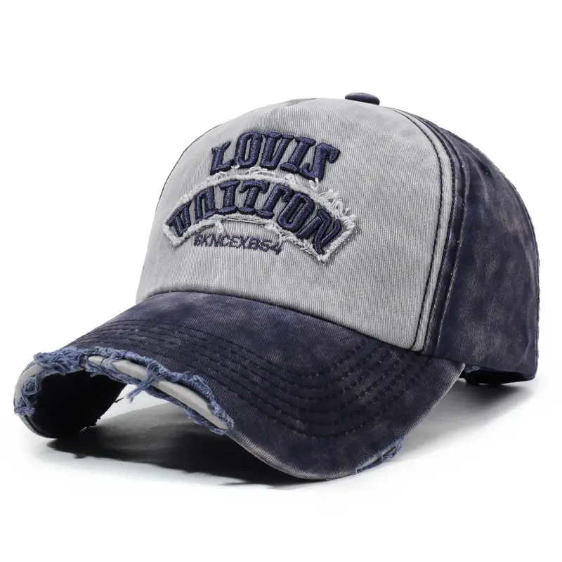 Men's Washed Cloth Baseball Cap Korean Style Outdoor Sun Protection Casual Versatile Street Spring and Autumn Sunshade Cap - Image 2