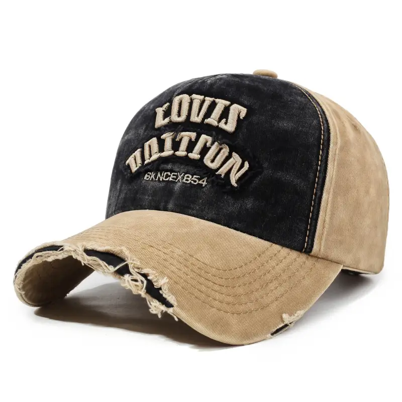 Men's Washed Cloth Baseball Cap Korean Style Outdoor Sun Protection Casual Versatile Street Spring and Autumn Sunshade Cap - Image 4