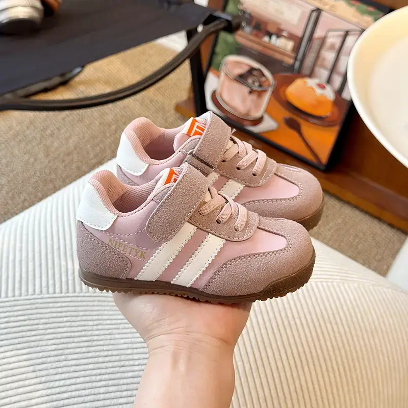 2025 Spring Toddler Walking Shoes Grey White