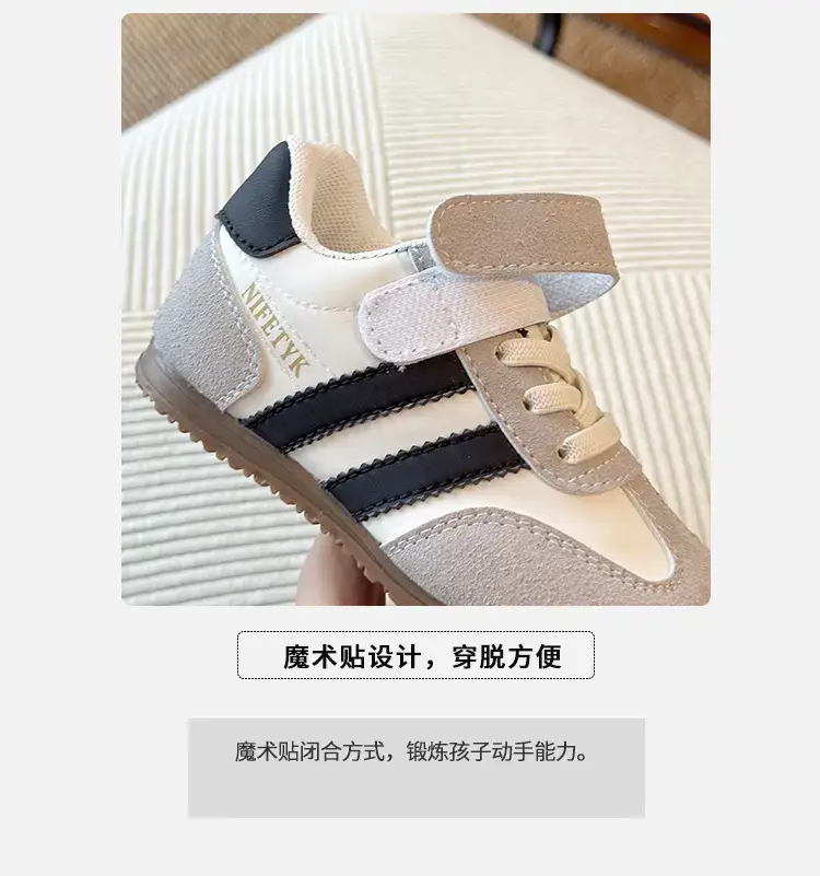 2025 Spring Toddler Walking Shoes Grey White — feature 4