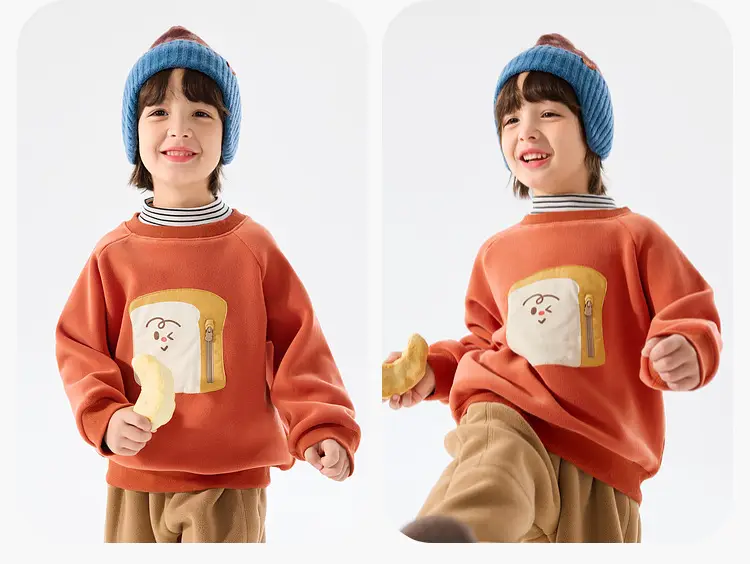 Girls Green Lion Embroidered Sweatshirt — feature 13
