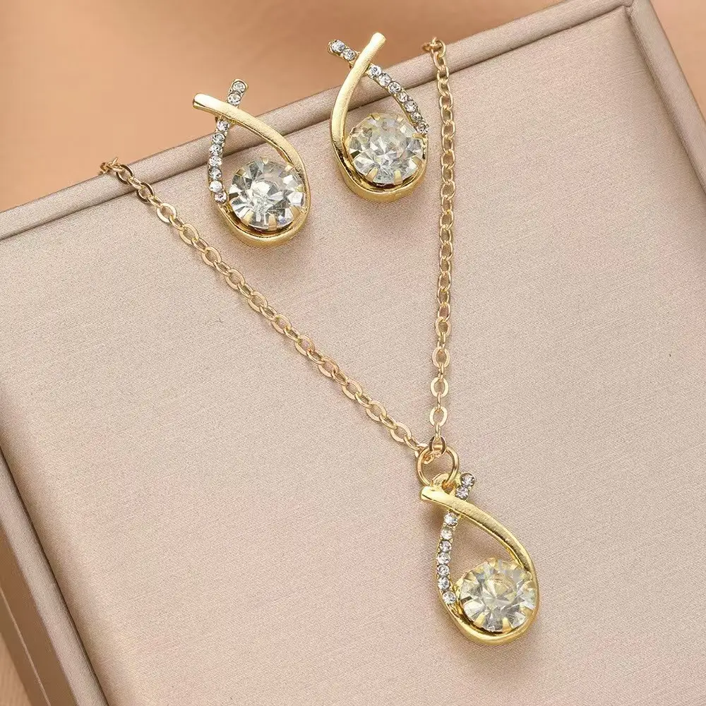 Red Cherry Pendant Earrings Set for Women — feature 1
