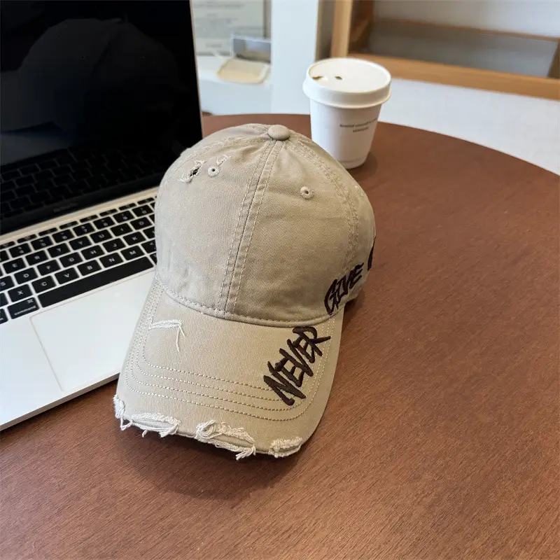 Women Wash Denim Cap New Spring Wide Brim Pink - Image 8