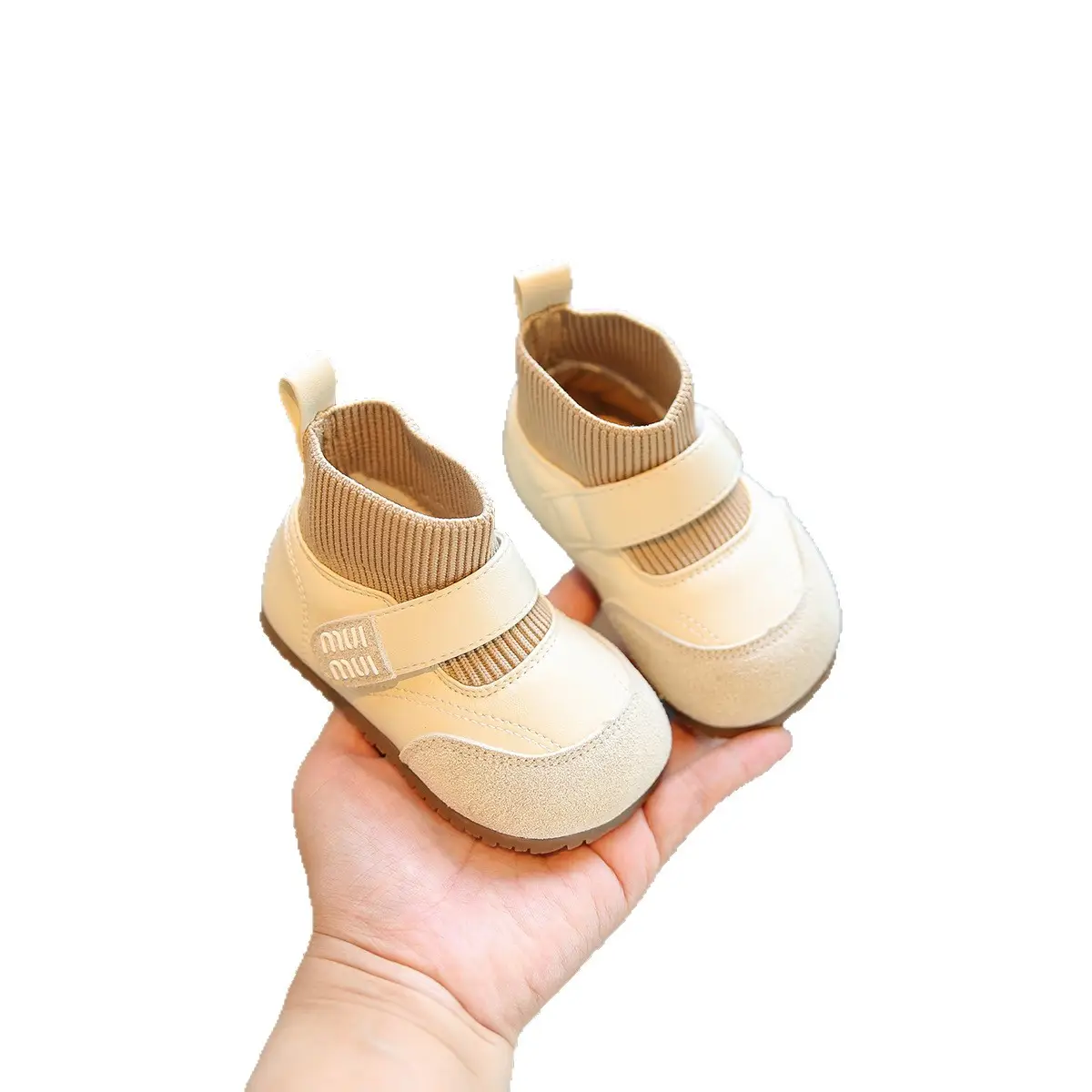 Baby Girl Fleece Lined Sneakers Spring Autumn Non-Slip