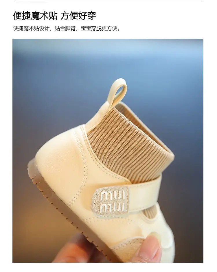 Baby Girl Fleece Lined Sneakers Spring Autumn Non-Slip — feature 6