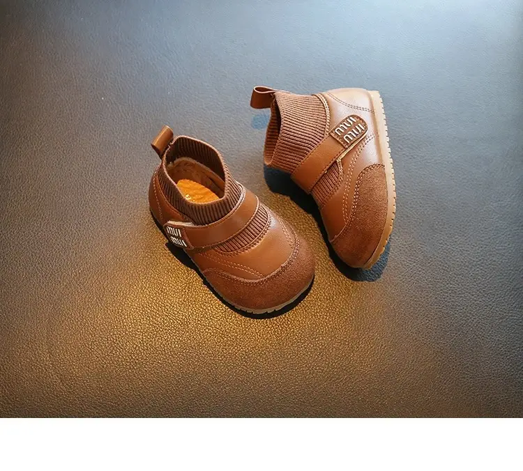 Baby Girl Fleece Lined Sneakers Spring Autumn Non-Slip — feature 9