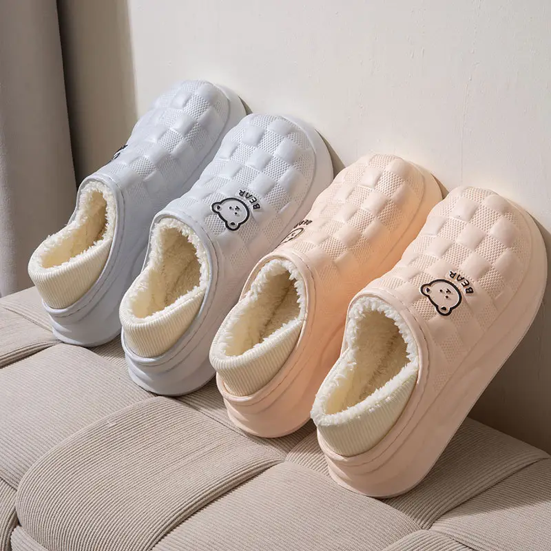 Women Waterproof Velvet Slippers Autumn Winter 2024 - Image 9