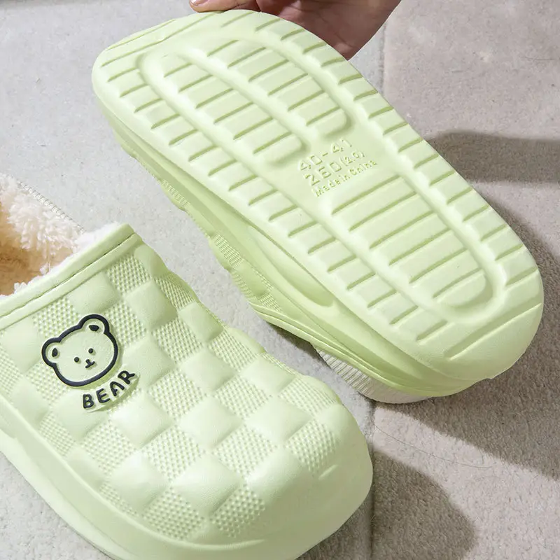 Women Waterproof Velvet Slippers Autumn Winter 2024 - Image 11
