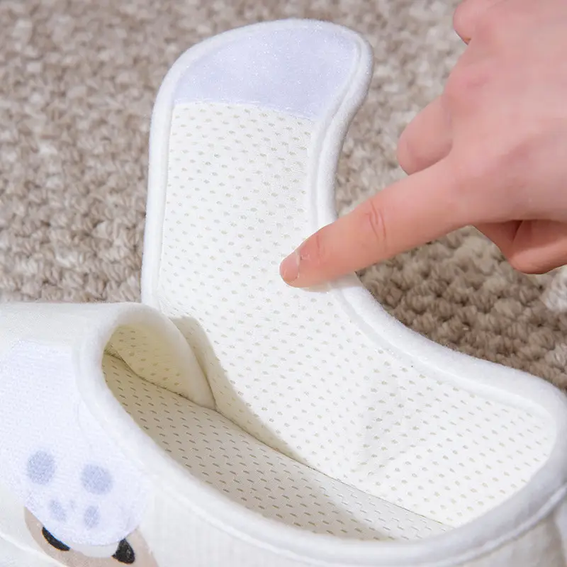 Summer Thin Confinement Shoes for Women, Indoor Home Thick-Soled Non-Slip Soles, Comfortable and Breathable Cotton Slippers for Pregnant Women - Image 5