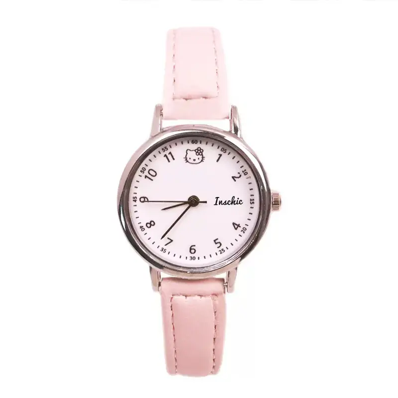 E-Commerce New Women's Watch Kt Cat Belt Watch Wholesale Live Broadcast Popular Girls' Watch Student Exam Watch