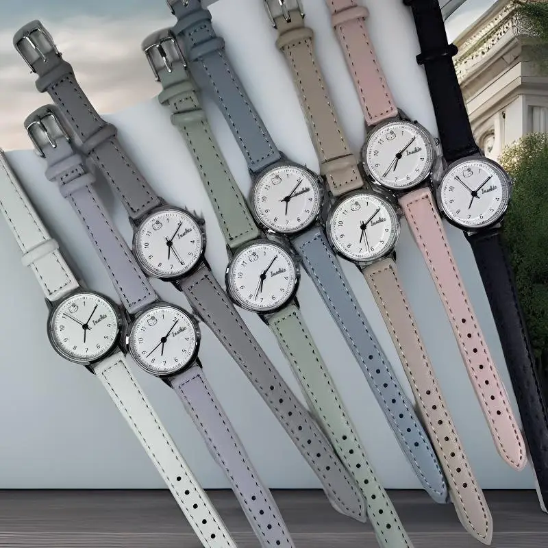 E-Commerce New Women's Watch Kt Cat Belt Watch Wholesale Live Broadcast Popular Girls' Watch Student Exam Watch — feature 5