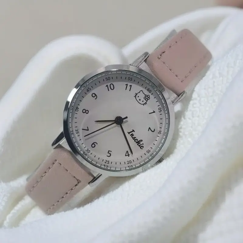 E-Commerce New Women's Watch Kt Cat Belt Watch Wholesale Live Broadcast Popular Girls' Watch Student Exam Watch — feature 6