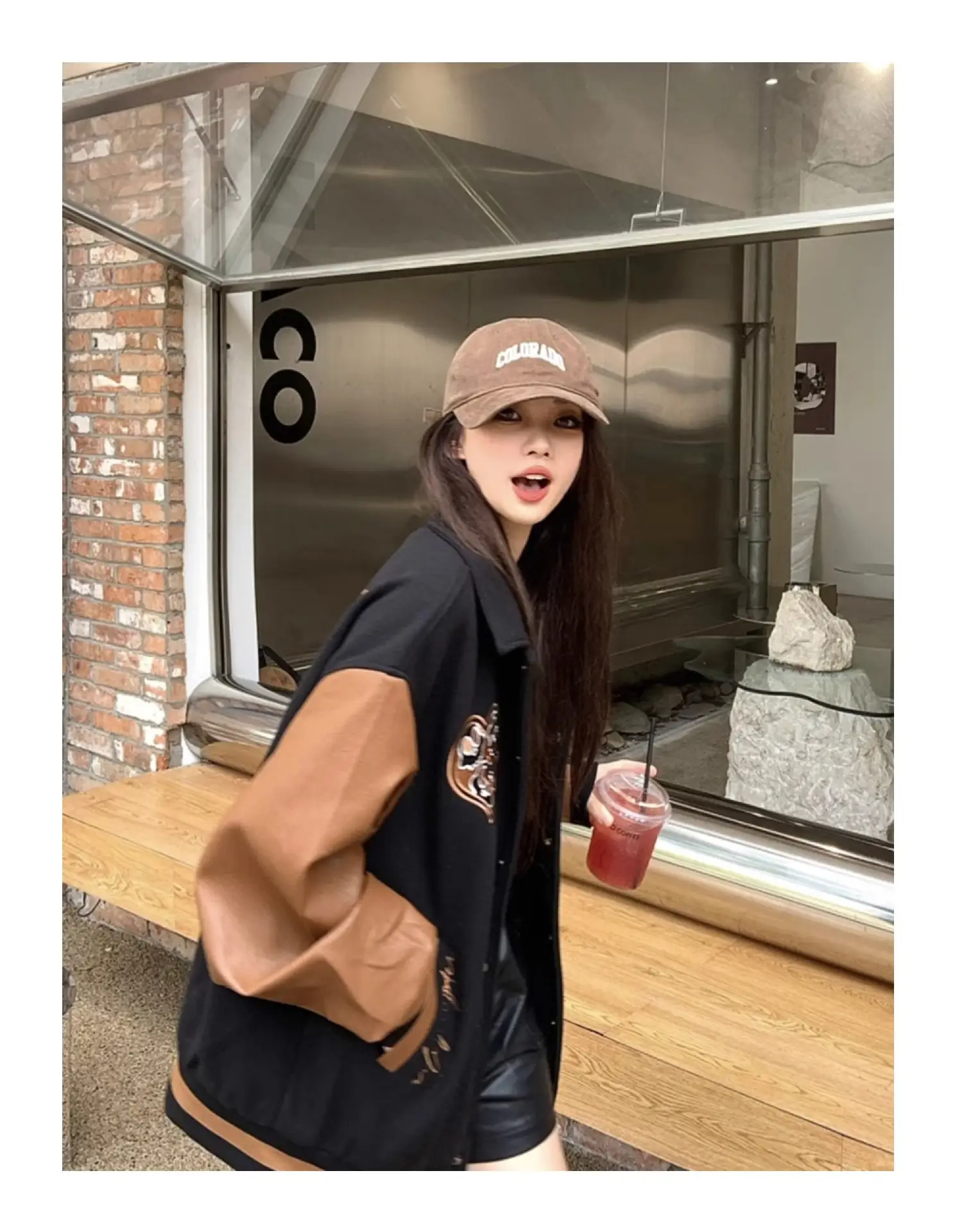 2025 Women Letter Embroidered Brushed Cap Wide Brim Duckbill — feature 2
