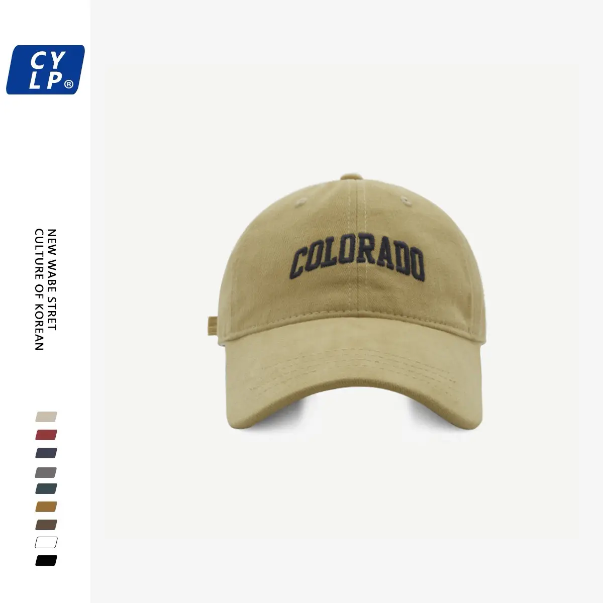 2025 Women Letter Embroidered Brushed Cap Wide Brim Duckbill — feature 28