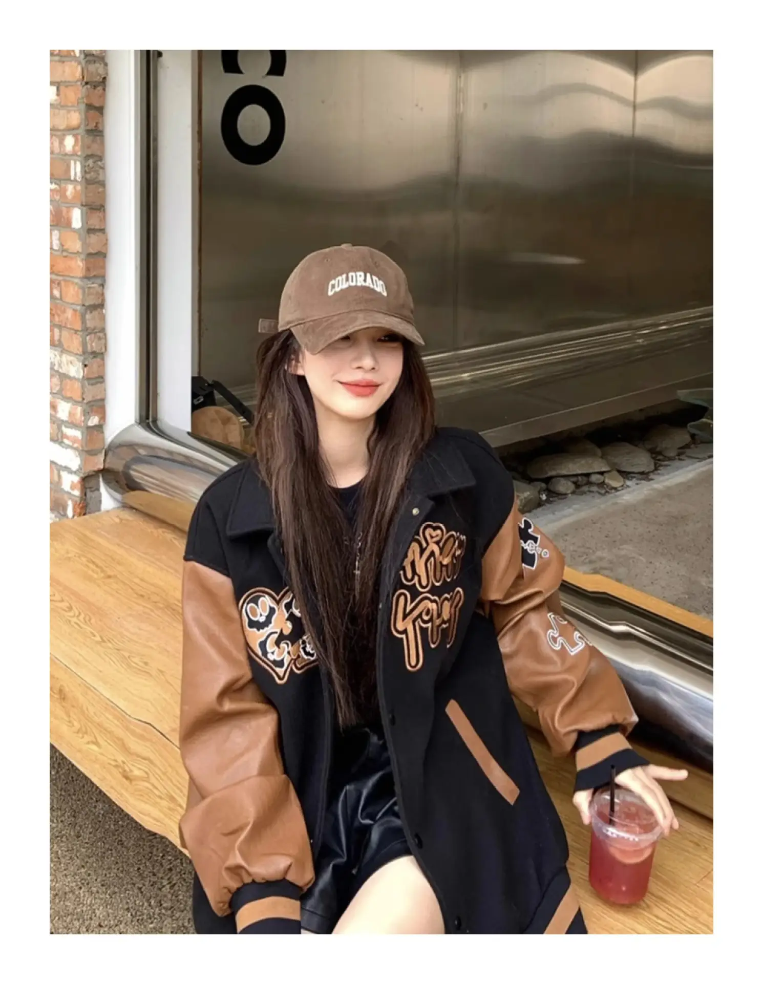 2025 Women Letter Embroidered Brushed Cap Wide Brim Duckbill — feature 4