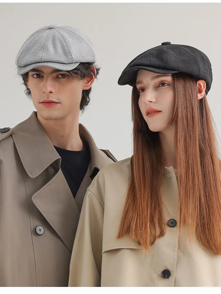Men's Black Duckbill Cap All Season Plain — feature 11