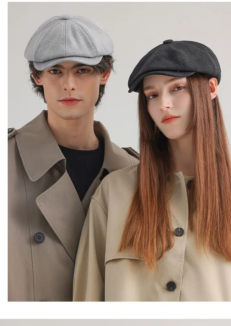 Men's Black Duckbill Cap All Season Plain — feature 12