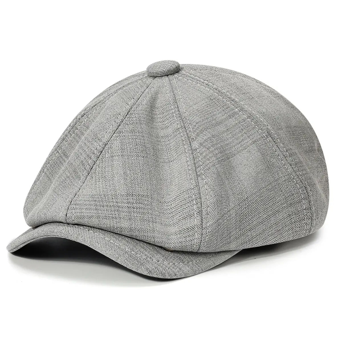 Men's Black Duckbill Cap All Season Plain