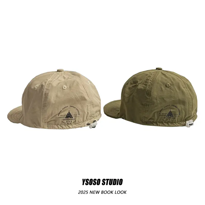 Men Japanese Style Duck Cap Brown Short Bristle - Image 8