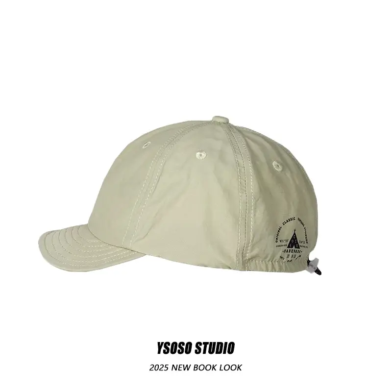 Men Japanese Style Duck Cap Brown Short Bristle — feature 12