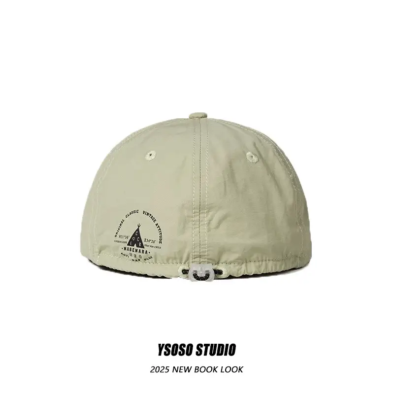 Men Japanese Style Duck Cap Brown Short Bristle — feature 13