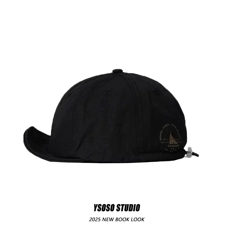 Men Japanese Style Duck Cap Brown Short Bristle — feature 4