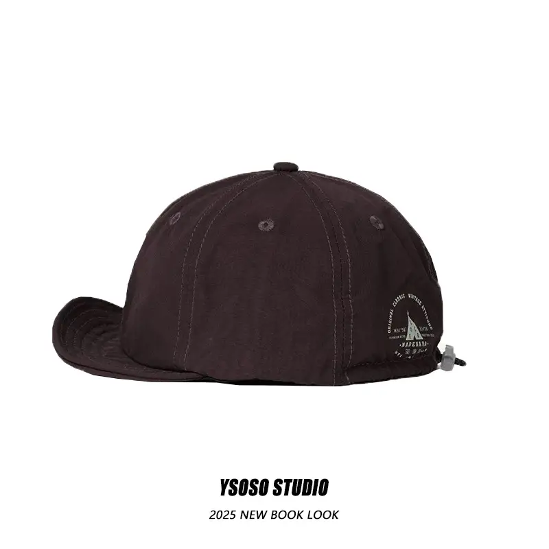 Men Japanese Style Duck Cap Brown Short Bristle — feature 6