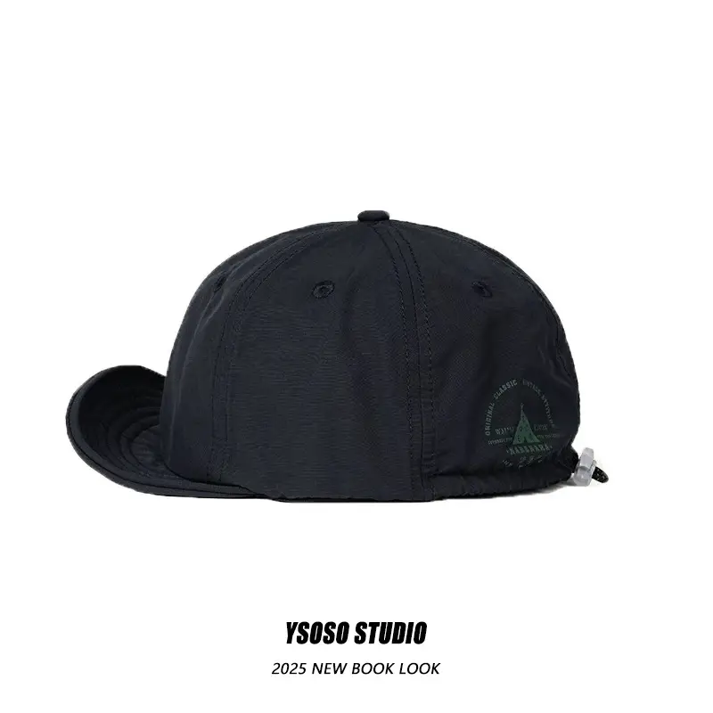 Men Japanese Style Duck Cap Brown Short Bristle - Image 2