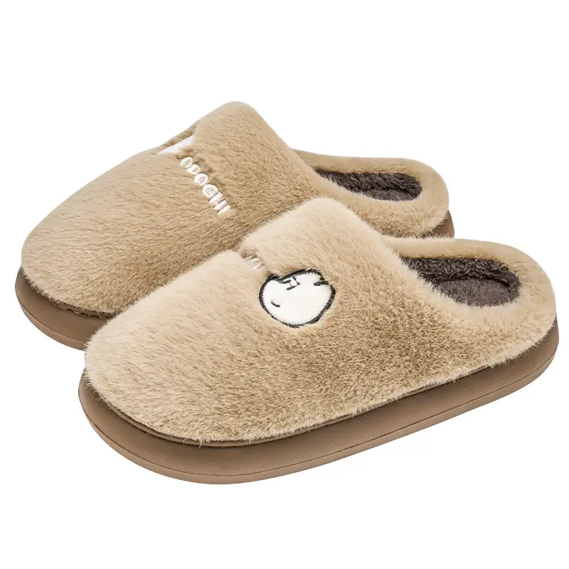 Women Winter Plush Cotton Slippers Warm Indoor - Image 3